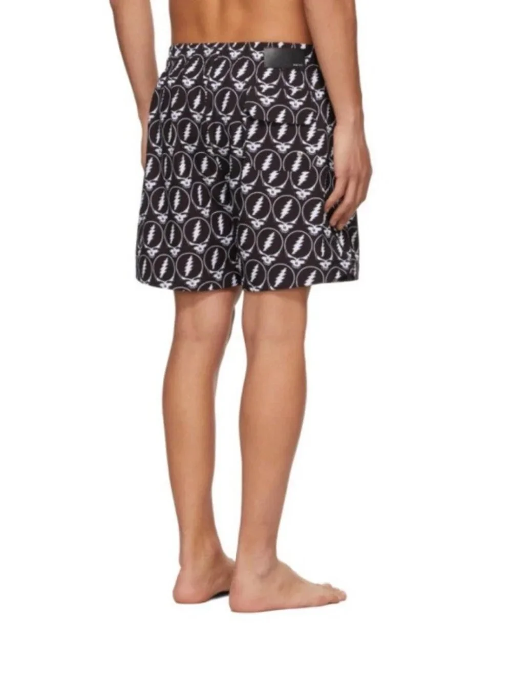AMIRI x Grateful Dead Skull Swim Trunks Black Men's Size L Designer Luxury NWT